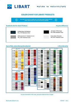 cover-Libart-RAL-Color-list Catalogues Flessya Customizable doors