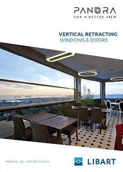 cover-Panora-Vertical-Retracting-Windows-&-Doors Catalogues Flessya Customizable doors